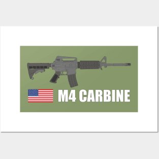 US Army M4 Carbine color version Posters and Art